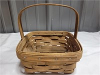 Signed 1985 longaberger handwoven small basket