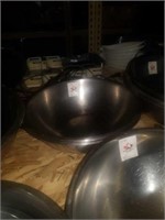 4 - 12 in stainless steel bowls