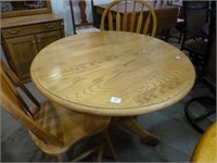 Round Pedestal Table 35" Round / 2 Chairs