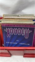 Vinyl Lp Record Lot & Red Crate