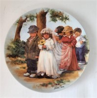 "Here Comes the Bride" Plate Jeanne Down Knowles