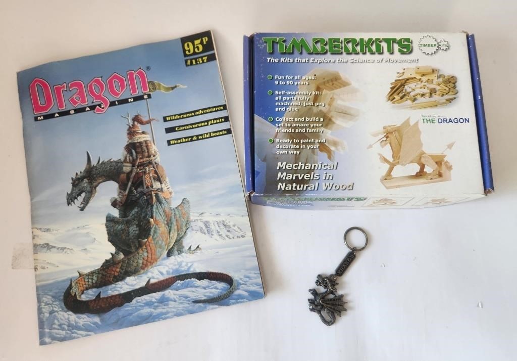 Dragon Wood Kit - New / Dragon Magazine/Keychain