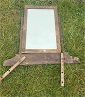 ANTIQUE MIRROR AND FRAME