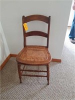 PAIR OF CANE SEAT CHAIRS