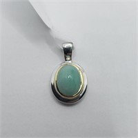 Silver Sakota Emerald Pendant