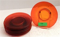 Ruby red plates
