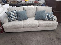 Fabric Sofa w/Accent Pillows