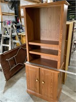 particle board bookshelf/cabinet