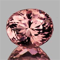 Natural Peach Pink Tourmaline 1.01 Cts { Flawless-