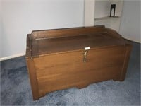 Vintage Wood Hope Chest / Toy Chest