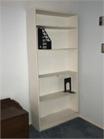 White Book Shelf approx 6'