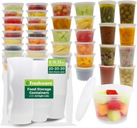 Freshware Food Storage Containers +Lids (60 Count)