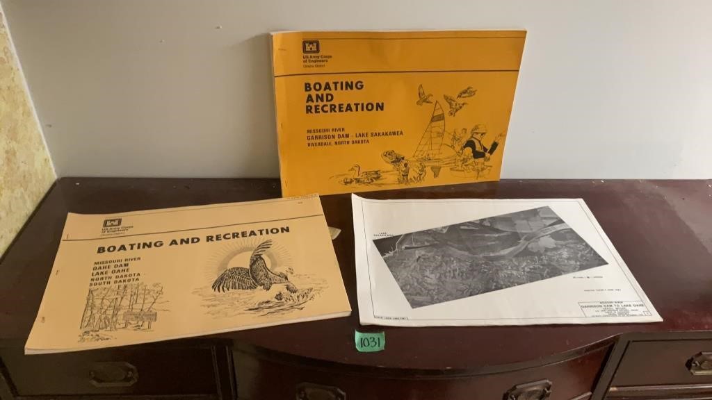 Map books from the US Army corp