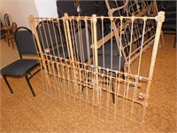 Antique metal crib