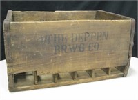 Vintage Deppen Brewing Co. Wood Bottle Crate