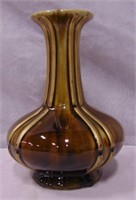 10" Tall Glazed Ceramic Vase