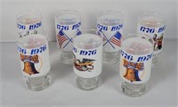 6 B K 1976 Bicentennial Glasses