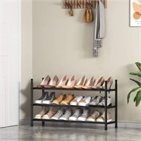 TZAMLI 3-Tier Shoe Rack for Closet, Expandable and