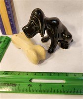 Salt&Pepper Shaker dog & bone