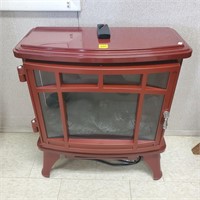 Small Red Electric Fireplace