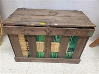 Vintage Wood Berry Crate w/ Berry Baskets