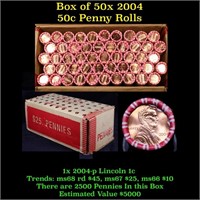 *Highlight* 50 Rolls of 2004-p Lincoln 1c 2500 coi