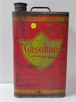 Vintage 2 Gallon Gasoline Tank