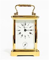 Tiffany & Company Brass Carriage Alarm Clock