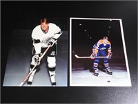 2 8x10" Jari Kurri  Edmonton Oilers HHOF Photo's