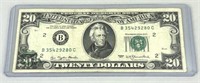 1977 $20 FRN Bill w/ Printing Error.