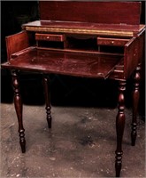 Furniture Vintage Fold Back Top Secretary Desk