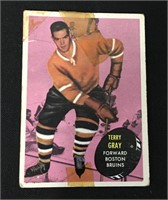 1961 Topps Hockey Card Terry Grey