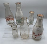 6 Cumberland County PA milk bottles