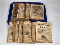 ASSORTMENT OF ANTIQUE AGRICULTURAL ALMANACS