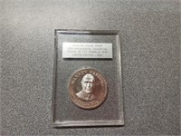 Warren G Harding sterling silver medal.