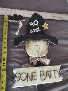 Handmade "Gone Batty" Scarecrow Yard Halloween