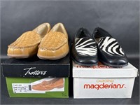 Trotters Tan Loafer & Magdesians Zebra Loafer