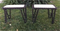 Chain Framed Side Tables