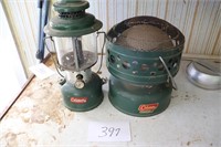 Coleman lantern and heater