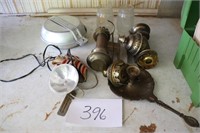 brass parts for lamp, mess kit and head lamp