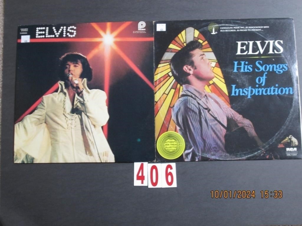 June 2024 Collectible Record Albumns - Elvis & Others