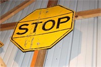 YELLOW STOP SIGN