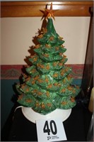 Light Up Ceramic Christmas Tree 18"