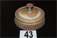 Bark Style Pottery Bowl 9"