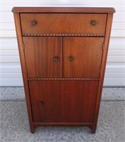 Antique Wood Sewing Cabinet