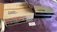RCA SJT090 video disc player, Panasonic vhs