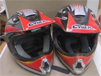 Cyber Motocross Style Helmets Used