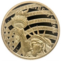 2016 $5 Cook Islands Statue of Liberty Gold Coin