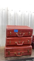 3 matching Samsonite suitcases