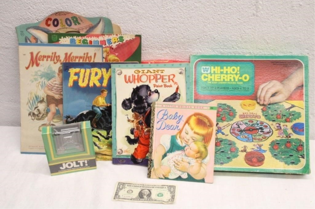 VINTAGE PICTURE PUZZLES, JOLT!, HI HO CHERRY-O